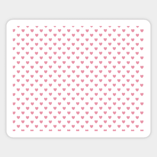 heart pattern aesthetic pinterest coquette dollette nymphette pink Magnet